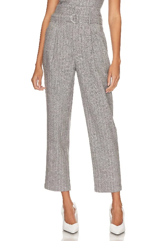 Paola Pant In Heather Grey