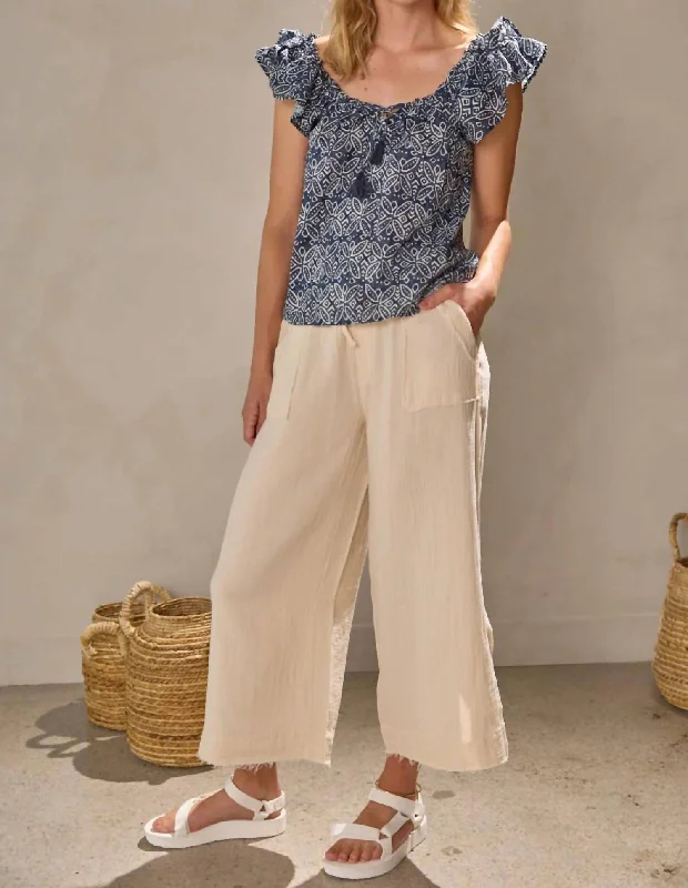 Summer Pant In Beige Clair