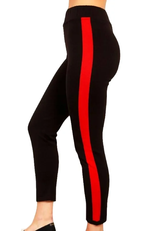 Track Pant In Black/red