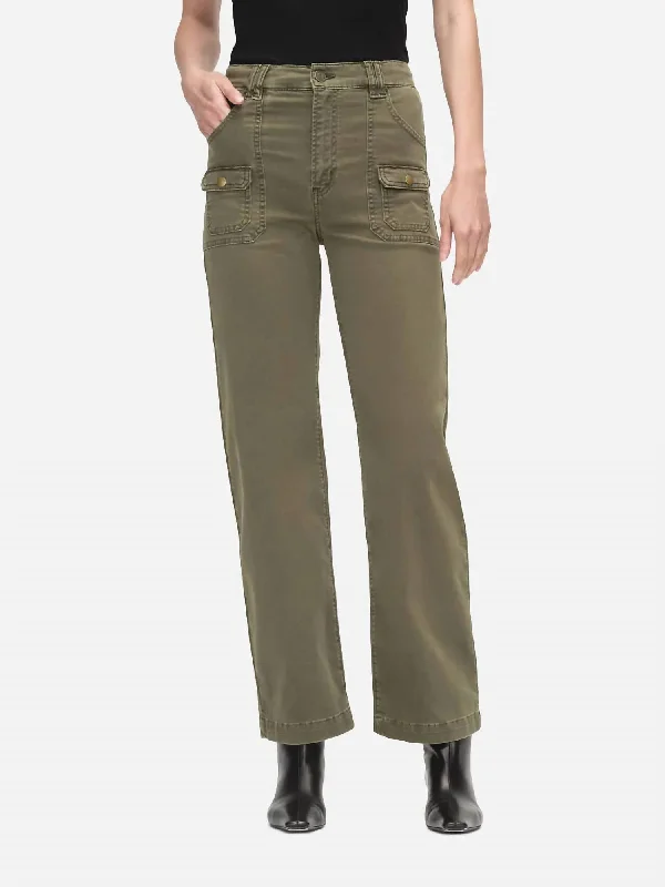 Utility Pocket Pant In Washed Winter Moss