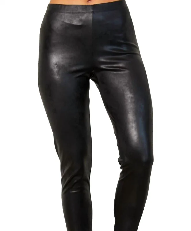 Vegan Leather Pant In Black