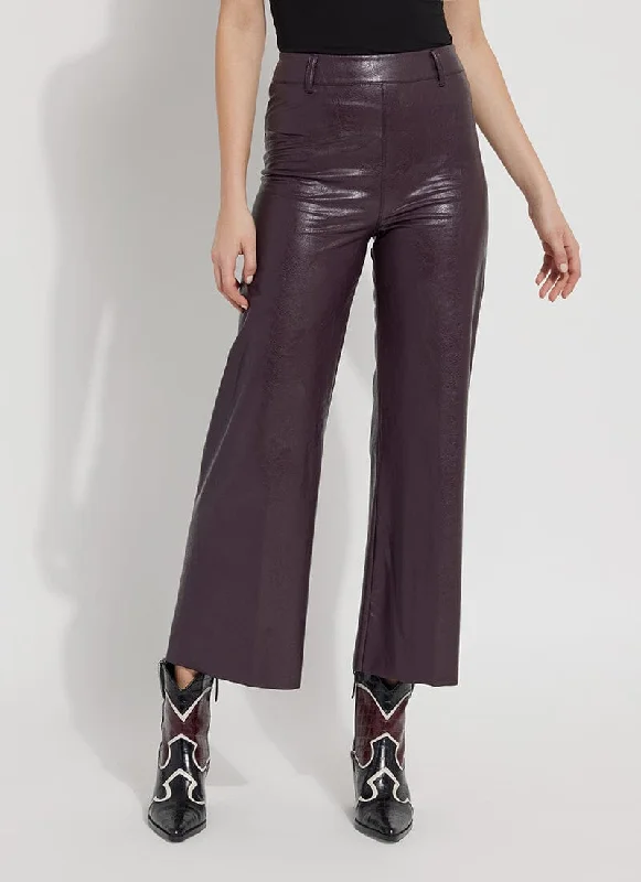 Vegan Leather Wide Leg