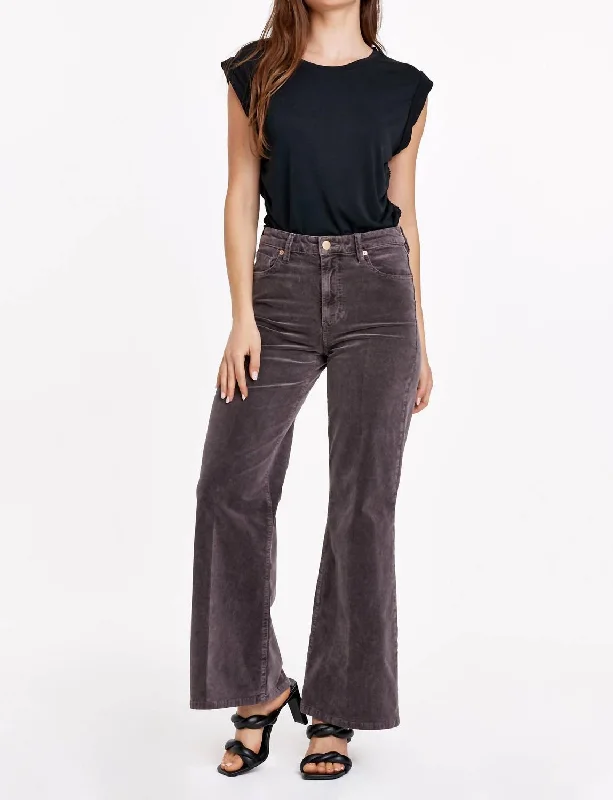 Women's Fiona Wide Leg High Rise Pants In Espresso