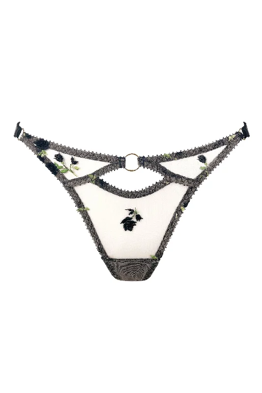 Charlotte Noir Sustainable Thong