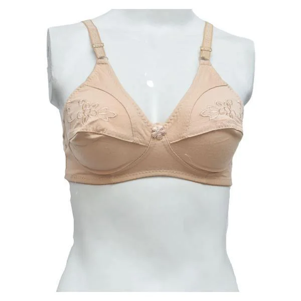 Embroidered Everyday Cotton Bra