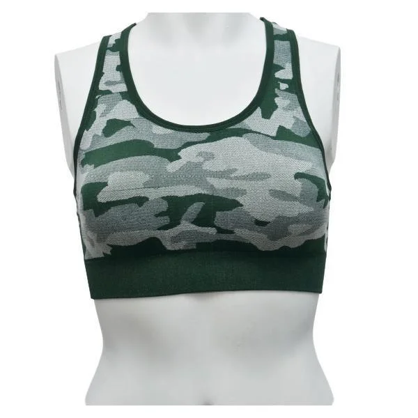 Military Pattern Sports Bra