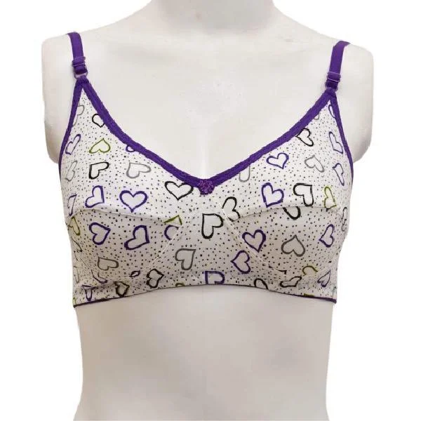 Stretchy Cotton Heart Summers Bra