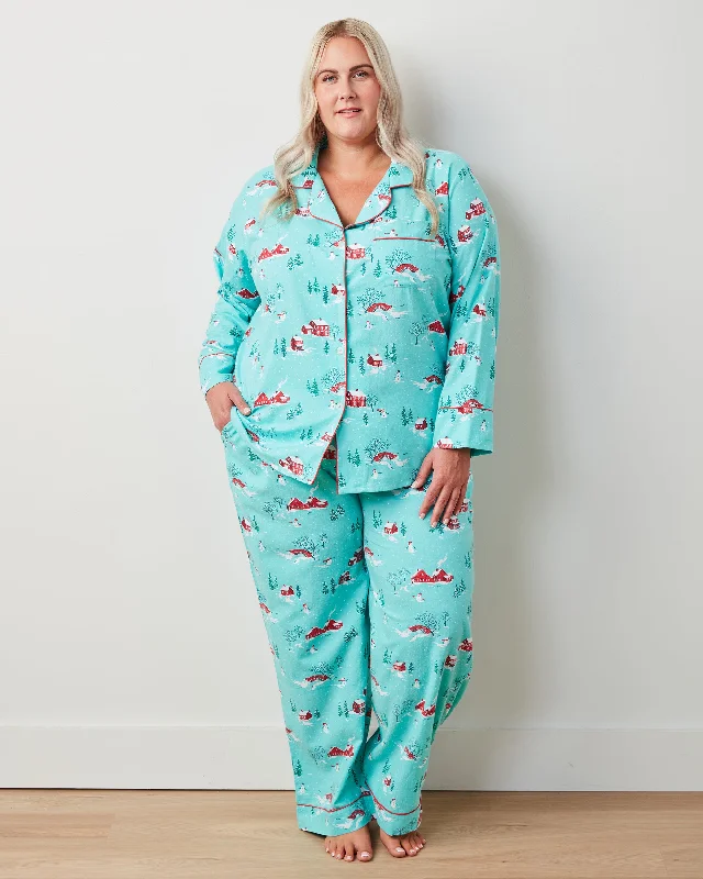 Winter Wonderland - Lightweight Flannel Long PJ Set - Snow Day